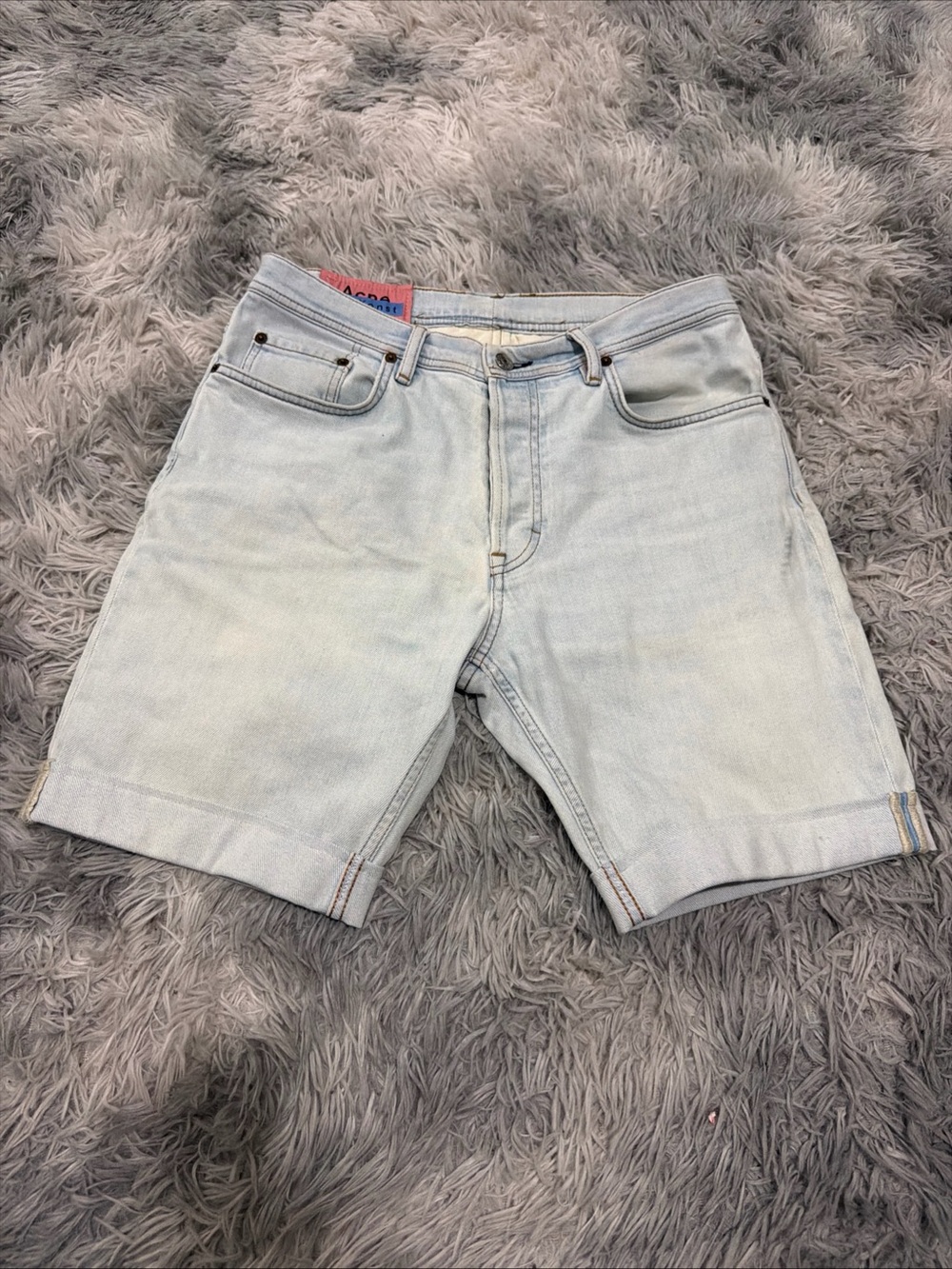 acne studios shorts denim size 33
